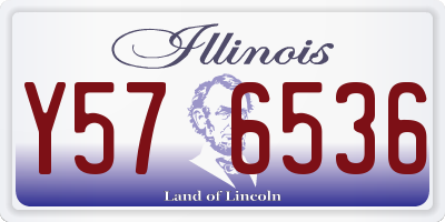 IL license plate Y576536