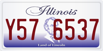 IL license plate Y576537
