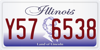 IL license plate Y576538