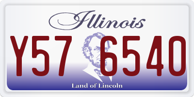 IL license plate Y576540