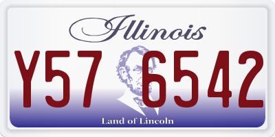 IL license plate Y576542