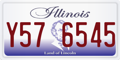 IL license plate Y576545