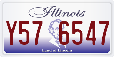IL license plate Y576547