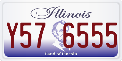 IL license plate Y576555