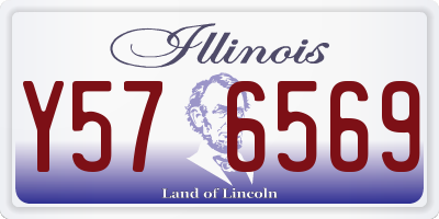 IL license plate Y576569