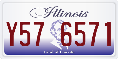 IL license plate Y576571