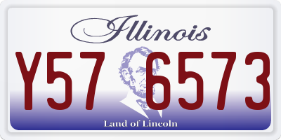 IL license plate Y576573