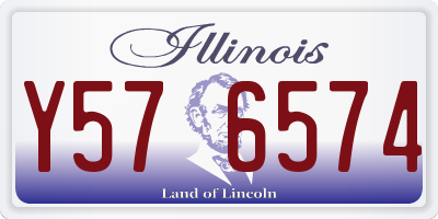 IL license plate Y576574