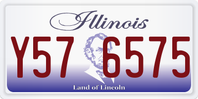 IL license plate Y576575