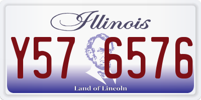 IL license plate Y576576