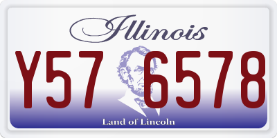 IL license plate Y576578