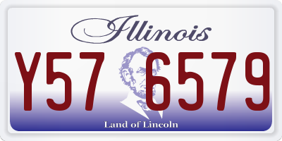 IL license plate Y576579