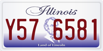 IL license plate Y576581
