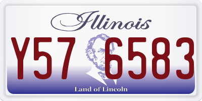 IL license plate Y576583