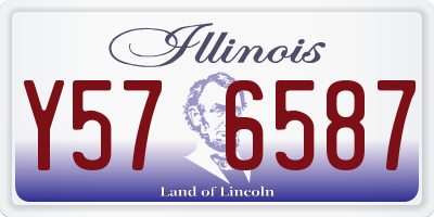 IL license plate Y576587