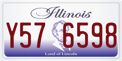 IL license plate Y576598