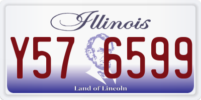 IL license plate Y576599