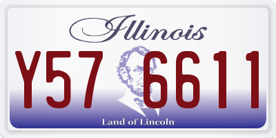 IL license plate Y576611