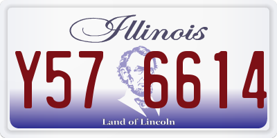 IL license plate Y576614