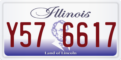 IL license plate Y576617