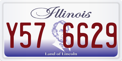 IL license plate Y576629
