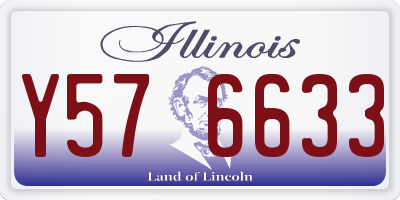 IL license plate Y576633