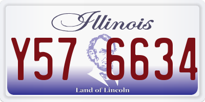 IL license plate Y576634