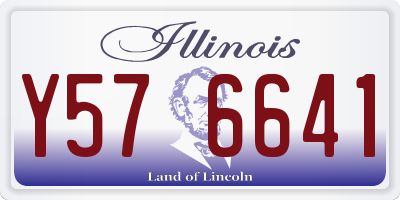 IL license plate Y576641