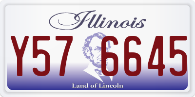IL license plate Y576645