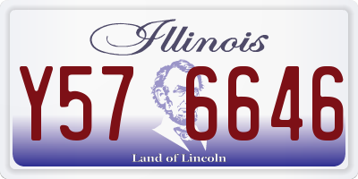 IL license plate Y576646