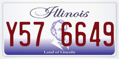 IL license plate Y576649