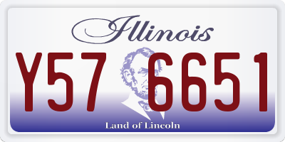 IL license plate Y576651