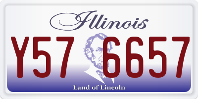 IL license plate Y576657