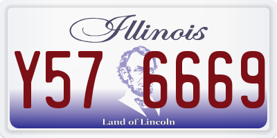 IL license plate Y576669