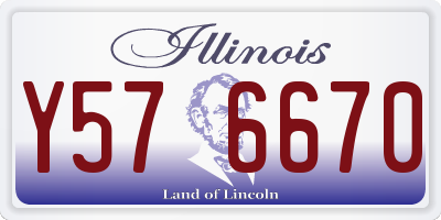 IL license plate Y576670