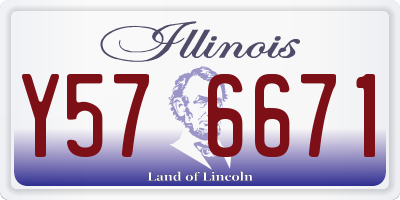 IL license plate Y576671