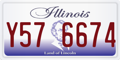 IL license plate Y576674