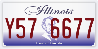 IL license plate Y576677