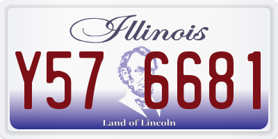 IL license plate Y576681