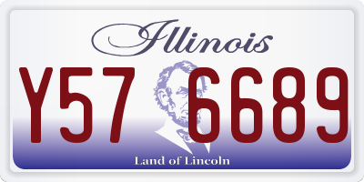 IL license plate Y576689