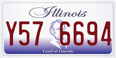 IL license plate Y576694