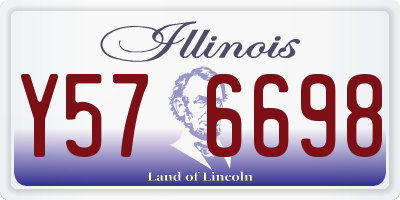 IL license plate Y576698