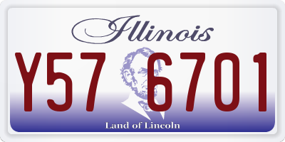 IL license plate Y576701