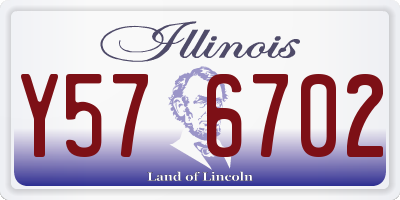 IL license plate Y576702