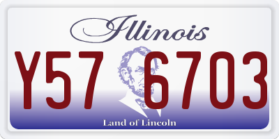 IL license plate Y576703