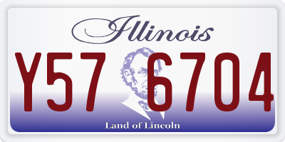 IL license plate Y576704