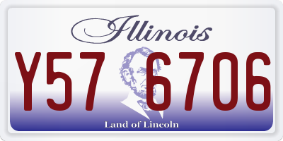 IL license plate Y576706