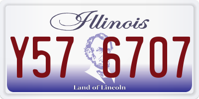IL license plate Y576707