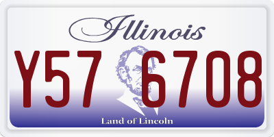 IL license plate Y576708