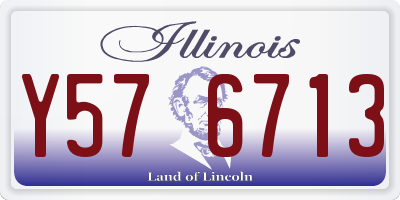 IL license plate Y576713